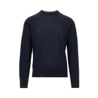 Emporio Armani Virgin wool sweater with Eagle embroidery Man XXL
