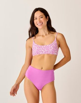 Carve Designs Erin Reversible Bottom in Fleur/violet at Nordstrom, Size X-Large