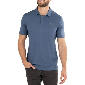 Travis Mathew Mens Sky Peak Polo Shirt In Insignia/vintage Indigo