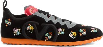Valentino Garavani Chromathon velvet sneakers - Black
