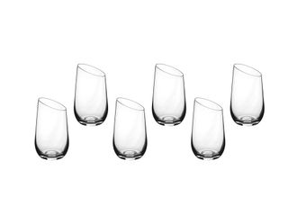 Bj&ouml;rn Borg Vasos para refrescos &Oslash;6,7cm - 6 Piezas - Transparente