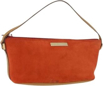 Gucci Pre-owned Mini Bags, female, Orange, Size: ONE SIZE Pre-owned Canvas Mini Bag