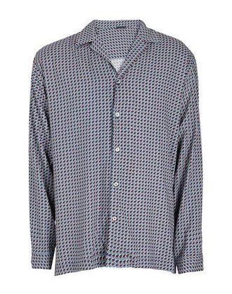 8 by YOOX PRINTED VISCOSE FLUID SHIRT