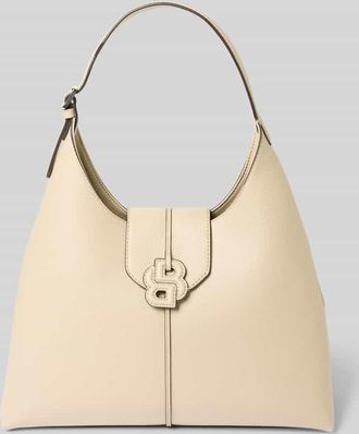 HUGO BOSS Umh&auml;ngetasche mit Logo Applikation in Beige, Gr&ouml;&szlig;e 1
