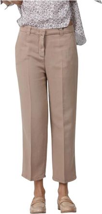 Via Masini 80 Stijlvolle broek voor mannen - Dames - Vrijetijds broeken - Beige - S - Broeken