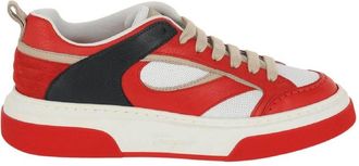 Ferragamo Cassina Shaped Inserts Sneaker, Size 10