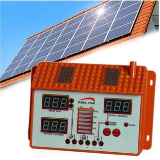 Trade Shop Trade Shop - Regolatore Di Carica Per Pannello Solare 12-24v 50 60a Controller Per Ricarica