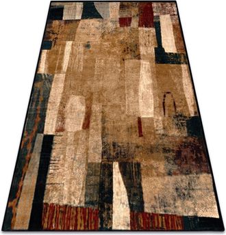 RugsX Rugsx - Alfombra De Lana Omega Kioto Abstra&ccedil;&atilde;o Rojo Multicolour 170x235 Cm