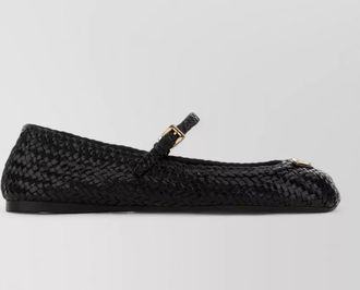 Prada leather ballerina shoes