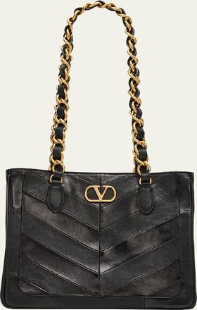 Valentino Garavani Laseine Small Nappa Leather Shopping Bag