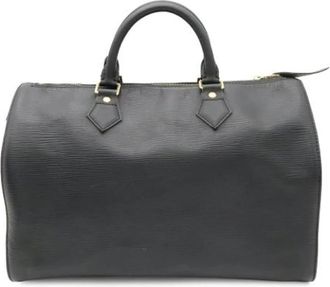 Louis Vuitton Tweedehands leren Louis Vuitton tassen - Dames - Vintage Handtas - Zwart - ONE Size - Vintage