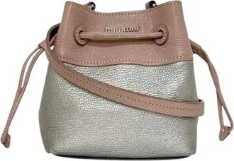Miu Miu Pre-owned Schoudertas - Dames - Vintage Tas - Roze - ONE Size - Leer - Vintage