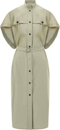 Ferragamo Blousejurk met ceintuur - Groen