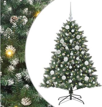 vidaXL Árbol de Navidad artificial Verde 120 cm PVC, Plástico y Acero vidaXL