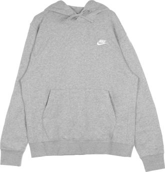 Nike Sportswear Club Fleece Hoodie - Heren - Sportshirts - Grijs - 2XL - Katoen - Fitness