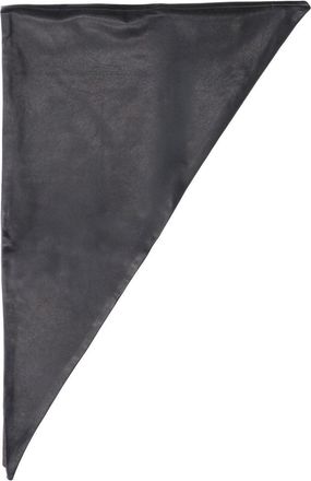 Christophe Lemaire Black Lambskin Leather Triangular Scarf