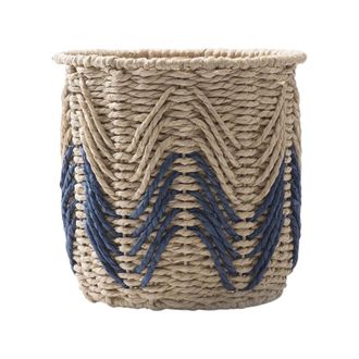 OEM Cesta De Almacenamiento Tejida A Mano, Modelos Reforzados En Color Azul