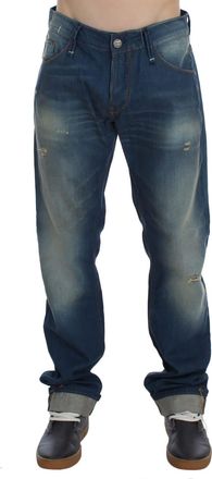 Acht Wash Cotton Stretch Baggy Fit Mens Jeans