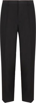 Dries Van Noten Broeken, Heren, Zwart, XL, Wol, Klassieke wollen broek