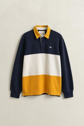 GANT Men Color Blocked Heavy Rugger (XXXL) EVENING BLUE