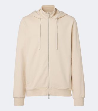 Zimmerli Felpa con cappuccio in jersey con zip