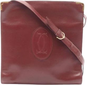 Cartier Pre-owned Cross Body Bags, female, Red, Size: ONE SIZE Pre-owned Shoulder bag