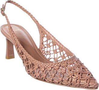 Alexandre Birman Jane Tresse 60 Leather Slingback Pump