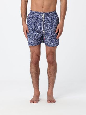 Kiton Shorts da mare in poliestere con stampa floreale