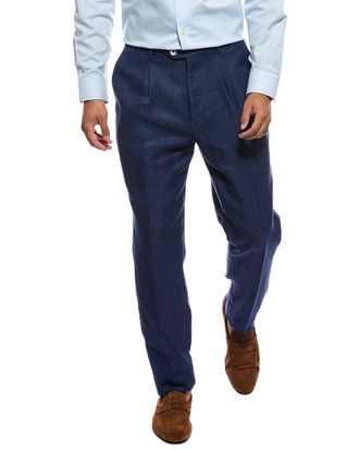 Brunello Cucinelli Linen & Wool-Blend Trouser