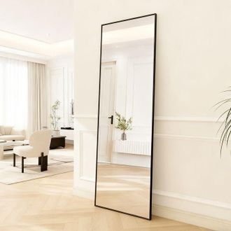 OEM Espejo De Pie Contempor&aacute;neo Pocketpop 177 X 77 Cm - Marco De Aluminio Negro