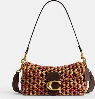 Coach Tabby Shoulder Bag 26 With Wooden Beading