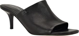 Calvin Klein Chaney Sandal in Black Leather at Nordstrom, Size 7.5