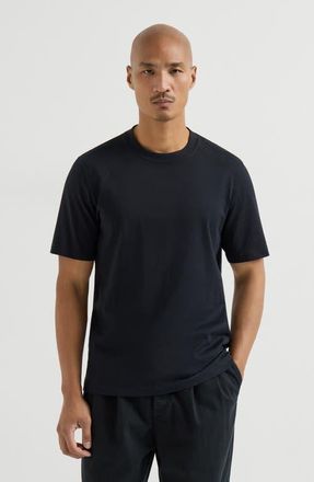 Brunello Cucinelli Cotton jersey crew neck T-shirt in Black at Nordstrom, Size Xxx-Large Eu