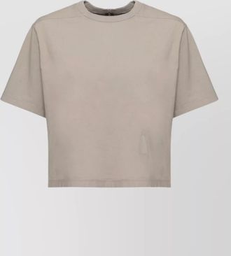 Rick Owens ribbed round neck cotton t-shirt