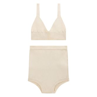 Red Valentino Sets, female, Beige, Size: S/M Lingerie set color beige, minimal and versatile