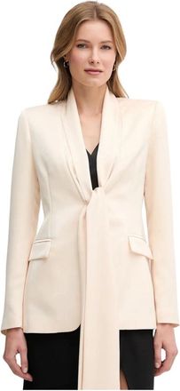 Sandro Ferrone Enkelrijig Blazer - Dames - Blazers - Beige - M - Polyester - Jassen