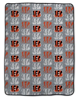Pegasus Sports Cincinnati Bengals Nfl Team Logomania Oversized Fleece Blanket