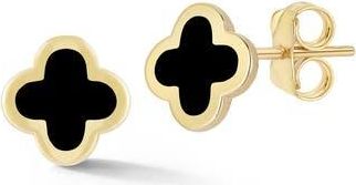 Ember Fine Jewelry 14K Gold Clover Stud Earrings at Nordstrom Rack