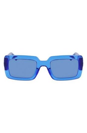 Longchamp 53mm Rectangular Sunglasses in Blue at Nordstrom Rack