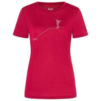 super.natural Gipfelgl&uuml;ck Tee Merinoshirt f&uuml;r Damen | rosa