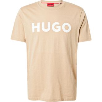 HUGO BOSS Hugo Heren Logo Regular T-Shirt (Beige)