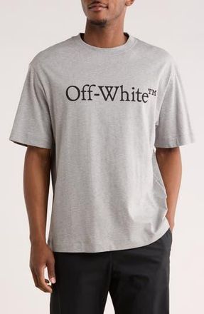 Off-white Big Bookish Skate Graphic T-Shirt in Light Grey Melange-Black at Nordstrom Rack, Size Xx-Large