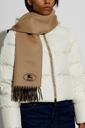 Burberry Cashmere Scarf, Unisex, Brown