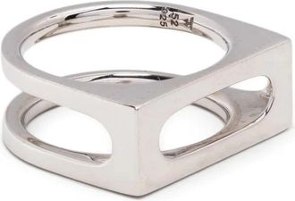 Tom Wood Single Cage Ring - Dames - Ringen - Grijs - 50 MM - Accessoires