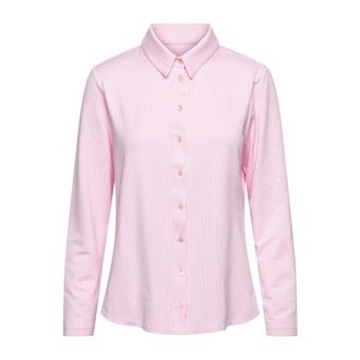 &Co Woman Gestreepte Jersey Blouse - Dames - Blouses & Shirts - Roze - Maat: XS Jersey