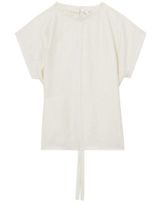 Reiss Soleya Linen-Blend T -Shirt