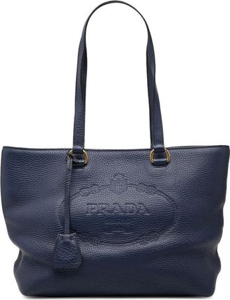 Prada Pre-owned Prada Vitello Daino Canapa Logo Tote Ladies T1B7KM87NWIO5I38