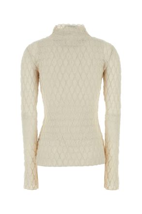 C & M Camilla and Marc Womens Ivory Stretch Polyester Sissil Top Bone Exterior: Elastane Maglie