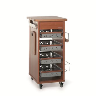 Foppapedretti Foppapedretti Bistrot Metal Tableros De Part&iacute;culas, Madera Nuez, Madera Natural