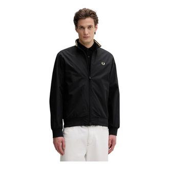 Fred Perry Heren, Jassen, Zwart, Maat: XL